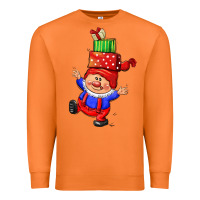 Carrot cute christmas gnome Premium Sweatshirt - CowGirlArtShop