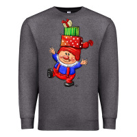 Charcoal Heather cute christmas gnome Premium Sweatshirt - CowGirlArtShop