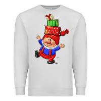 Dove Grey cute christmas gnome Premium Sweatshirt - CowGirlArtShop