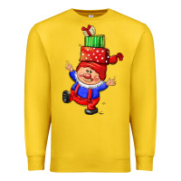 Lemon cute christmas gnome Premium Sweatshirt - CowGirlArtShop