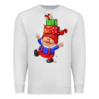 Oatmeal Heather cute christmas gnome Premium Sweatshirt - CowGirlArtShop