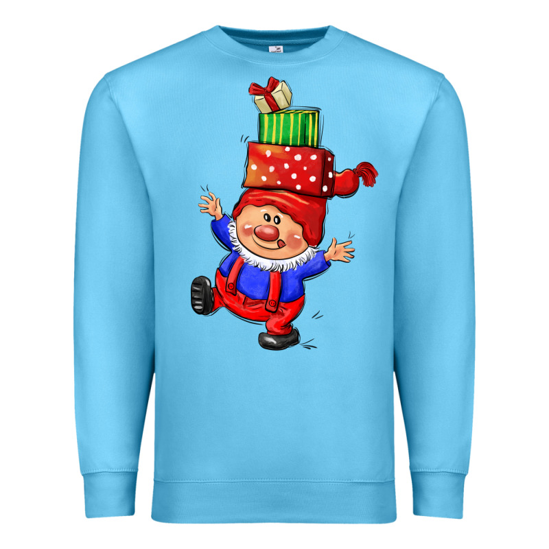 Cute Christmas Gnome Premium Sweatshirt by CowGirlArtShop | Teevron