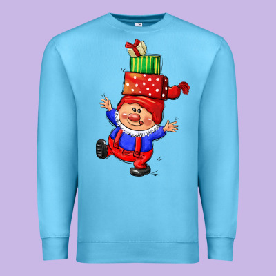 Cute Christmas Gnome Premium Sweatshirt Designed By Cowgirlartshop