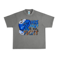 Tornado his fight is our fight colon cancer blue ribbon Urban Heavy Tee - NancyCooperArtShop