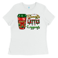 White flannels lattes leggings Ladies Tee - BundleAndBundleShop