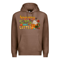 Chestnut leaves and lattes Premium Hoodie - CowGirlArtShop