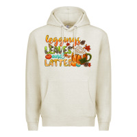 Oatmeal Heather leaves and lattes Premium Hoodie - CowGirlArtShop