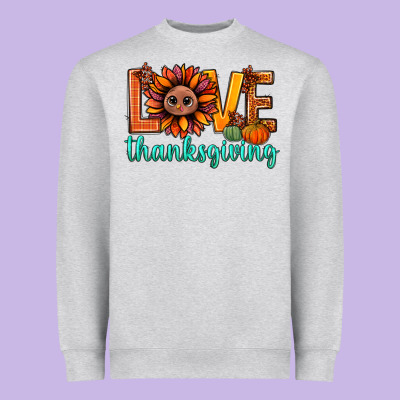 Love Thanksgiving Bbs Heavyweight Sweatshirt Designed By Bundleandbundleshop