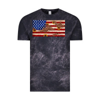 Cloud Black American flag leopard sunflower Vintage Tee - JahusDesignShop