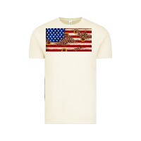 Vintage Arctic American flag leopard sunflower Vintage Tee - JahusDesignShop