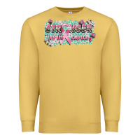 Antique Gold stronger than cancer cancer awareness Premium Sweatshirt - CowGirlArtShop