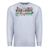 Heather Grey stronger than cancer cancer awareness Premium Sweatshirt - CowGirlArtShop