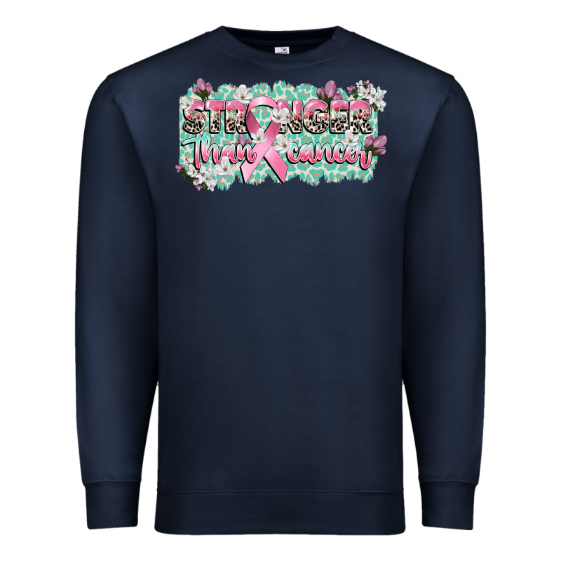 Stronger Than Cancer Cancer Awareness Premium Sweatshirt by CowGirlArtShop | Teevron
