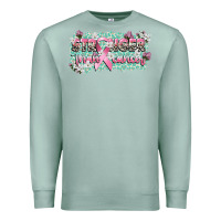 Seafoam stronger than cancer cancer awareness Premium Sweatshirt - CowGirlArtShop