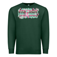 Sports Green stronger than cancer cancer awareness Premium Sweatshirt - CowGirlArtShop