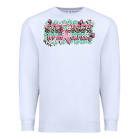 White stronger than cancer cancer awareness Premium Sweatshirt - CowGirlArtShop