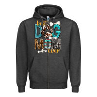 Charcoal Heather Best Dog Mom Ever Zipper Hoodie - texasbilliewilder