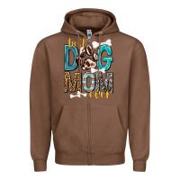 Chestnut Best Dog Mom Ever Zipper Hoodie - texasbilliewilder