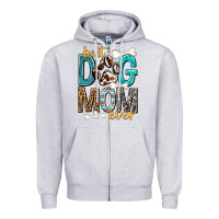 Heather Grey Best Dog Mom Ever Zipper Hoodie - texasbilliewilder