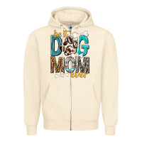 Sandshell Best Dog Mom Ever Zipper Hoodie - texasbilliewilder