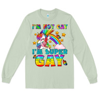 Matcha LGBTQ I'm Not Gay I'm Super Gay Long Sleeve Tee - BundleAndBundleShop