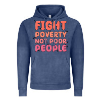 Vintage Denim fight poverty not poor people Vintage Hoodie - MaliasSmallBusiness