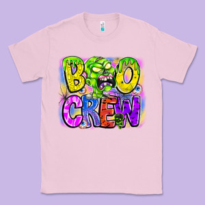 Boo Crew Classic Tee Designed By Cowhidedigitalart