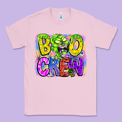 Boo Crew Classic Tee Designed By Cowhidedigitalart