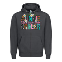 Smoke Auntie Like a Mom Only Cooler Zipper Hoodie - texasbilliewilder
