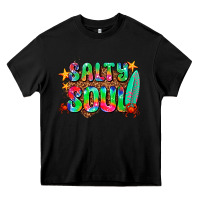 Black salty soul Heavy Core Tee - AdoDesignShop