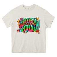 Cream salty soul Heavy Core Tee - AdoDesignShop
