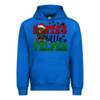 Cobalt Santa's Little Yelper Urban Hoodie - FaDigitalArtStudio