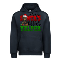 Navy Santa's Little Yelper Urban Hoodie - FaDigitalArtStudio
