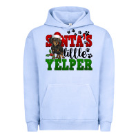 Pigment Grape Ice Santa's Little Yelper Urban Hoodie - FaDigitalArtStudio
