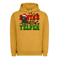 Pigment Peanut Butter Santa's Little Yelper Urban Hoodie - FaDigitalArtStudio