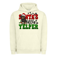 Pigment Pistachio Santa's Little Yelper Urban Hoodie - FaDigitalArtStudio