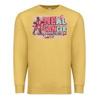 Antique Gold heal cancer luke 1 37 Premium Sweatshirt - CowGirlArtShop