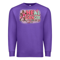 Purple heal cancer luke 1 37 Premium Sweatshirt - CowGirlArtShop