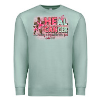 Seafoam heal cancer luke 1 37 Premium Sweatshirt - CowGirlArtShop