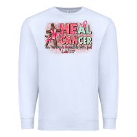 White heal cancer luke 1 37 Premium Sweatshirt - CowGirlArtShop