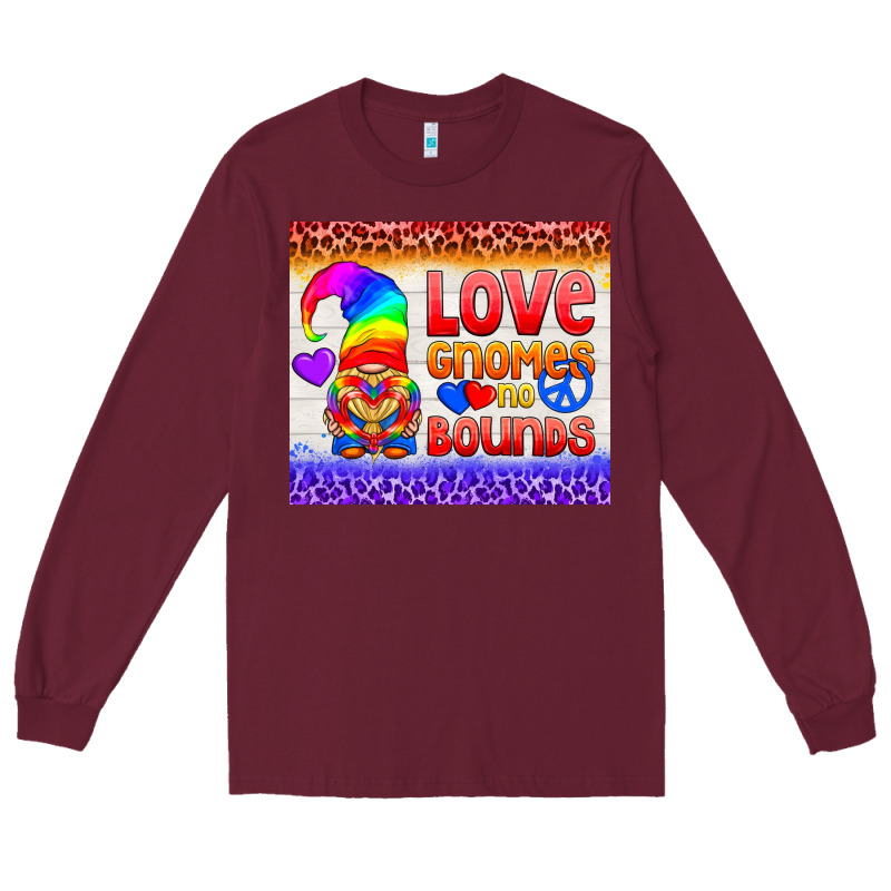 Lgbtq+ Love Gnomes No Bounds Tumbler Long Sleeve Tee by BundleAndBundleShop | Teevron