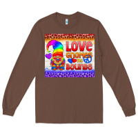 Chestnut LGBTQ+ Love Gnomes No Bounds Tumbler Long Sleeve Tee - BundleAndBundleShop