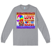 Heather Grey LGBTQ+ Love Gnomes No Bounds Tumbler Long Sleeve Tee - BundleAndBundleShop