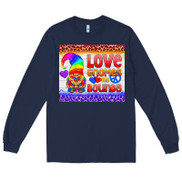 Navy LGBTQ+ Love Gnomes No Bounds Tumbler Long Sleeve Tee - BundleAndBundleShop