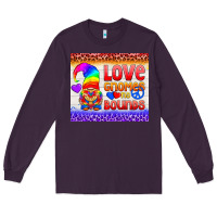Plum LGBTQ+ Love Gnomes No Bounds Tumbler Long Sleeve Tee - BundleAndBundleShop