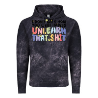Cloud Black i don't care how you were raised unlearn that shit Vintage Hoodie - MaliasSmallBusiness