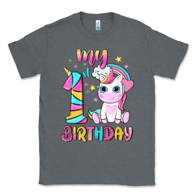 My 1 St Birthday With Little Cute Unicorn Classic Tee by NancyCooperArtShop | Teevron