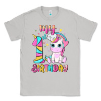 Moon Dust my 1 st birthday with little cute unicorn Classic Tee - NancyCooperArtShop