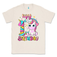 Natural my 1 st birthday with little cute unicorn Classic Tee - NancyCooperArtShop