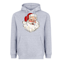 Heather Grey santa claus Heavyweight Hoodie - CowGirlArtShop